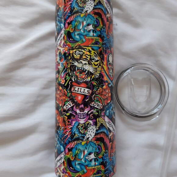 Ed Hardy Other - NWOT Ed Hardy 20 oz tumbler